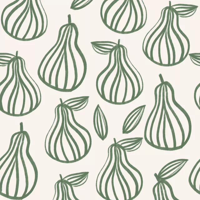 Kissen Pear Allover green