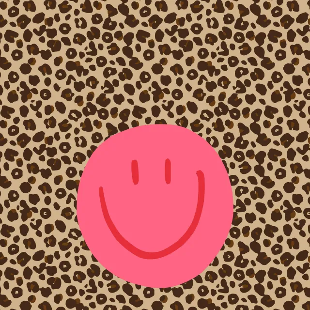 Kissen Leo Smiley Pink