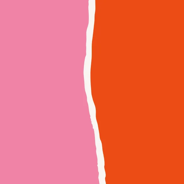 Tischläufer Paper Cut pink orange