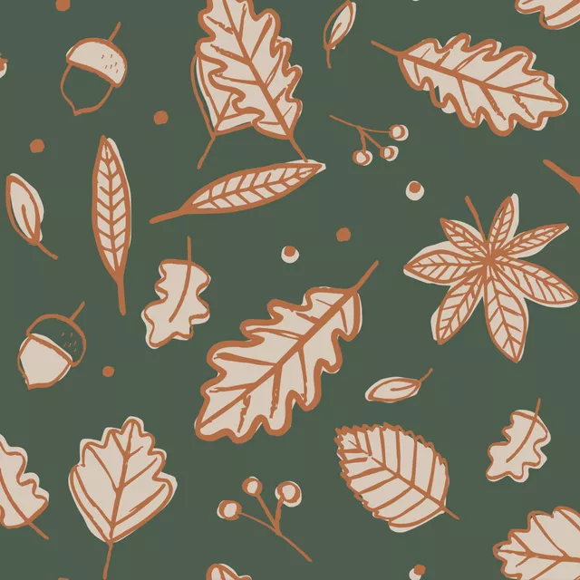 Kissen Blätter Herbst Allover