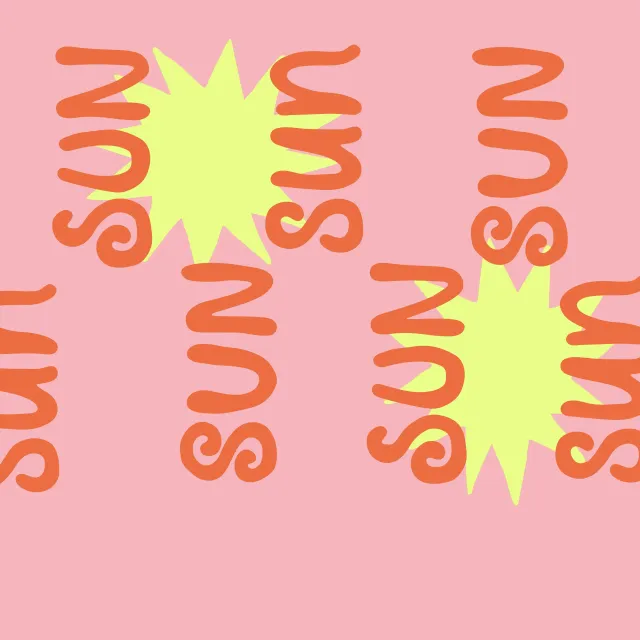 Kissen Sun Sun Sun rosa