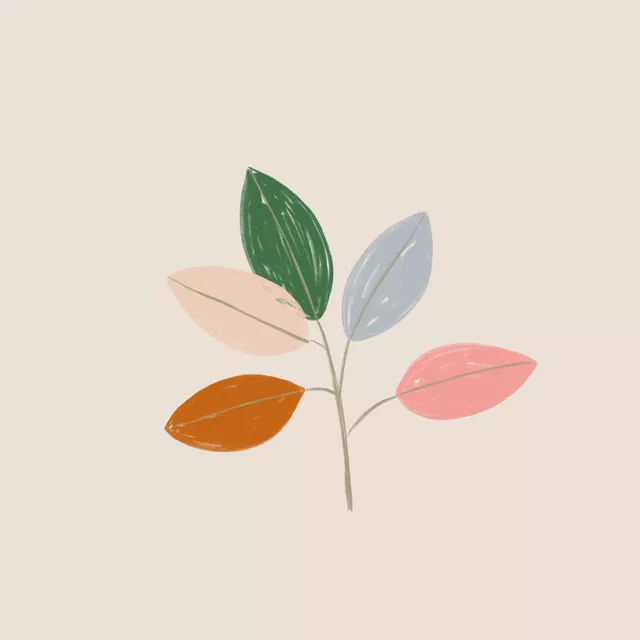 Servietten Zweig bunt