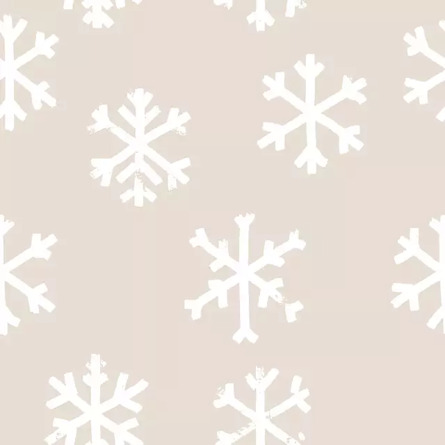 Bodenkissen Snowflakes Pattern