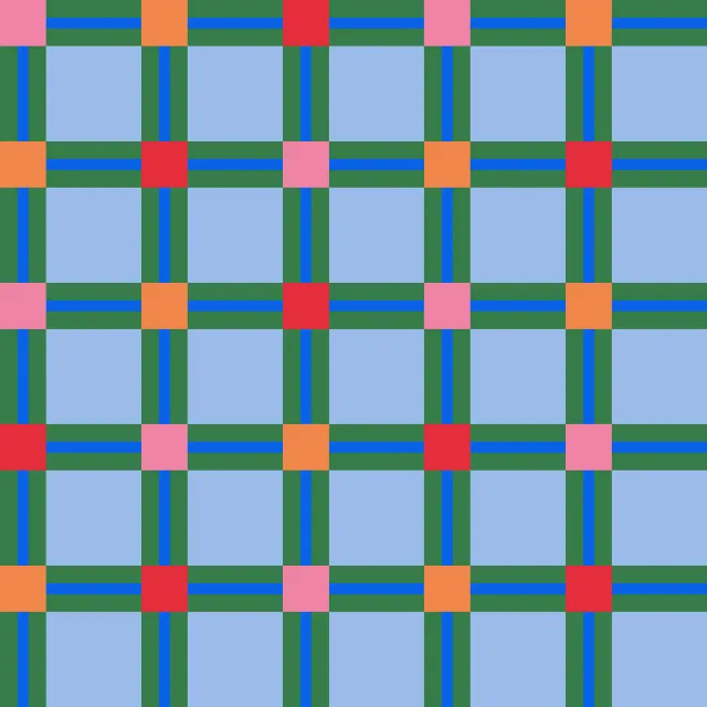 Kissen Check Pattern Allover
