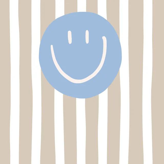 Tischdecke Smile Stripes blau
