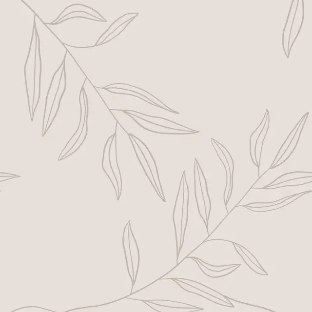 Sitzkissen Beige Leaf