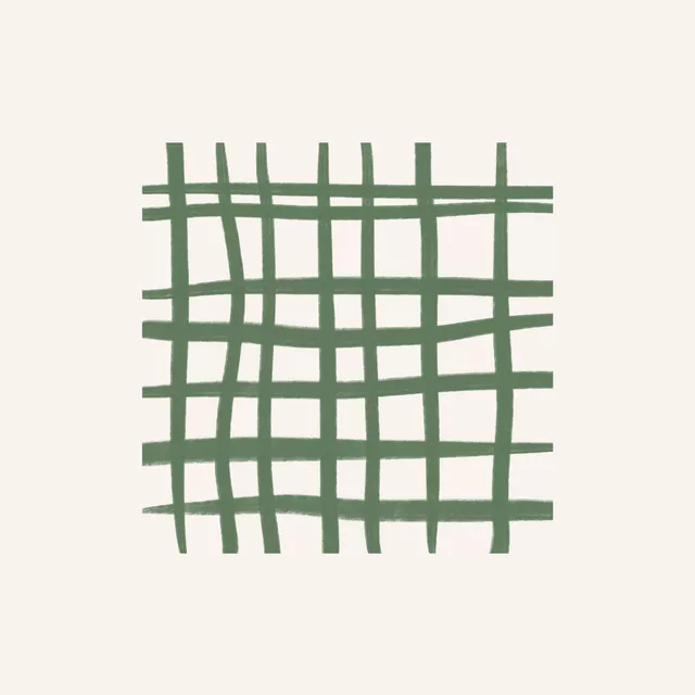 Kissen Grid grün