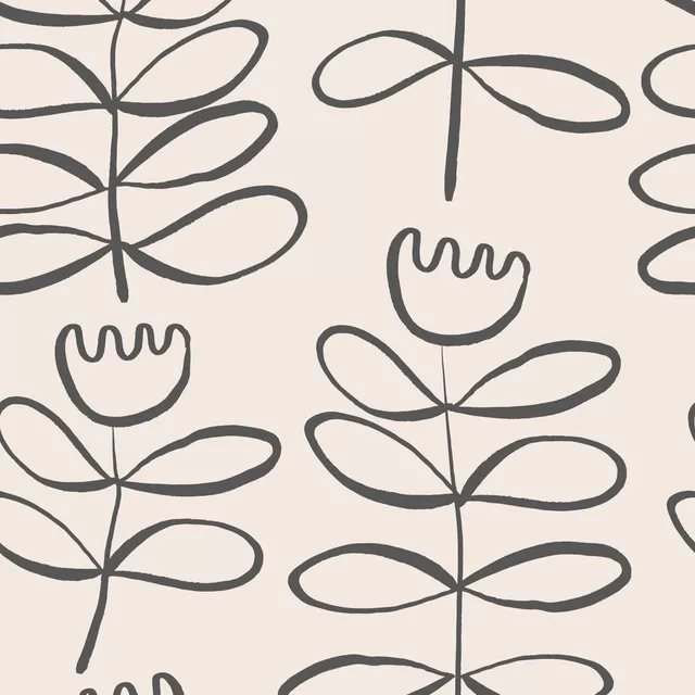Dekovorhang Abstract tulip patter