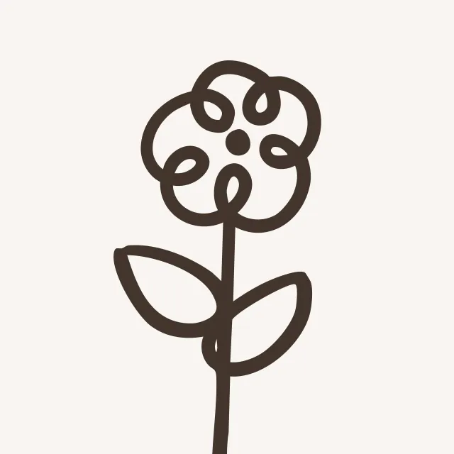 Tischdecke Daisy Bloom Schwarz