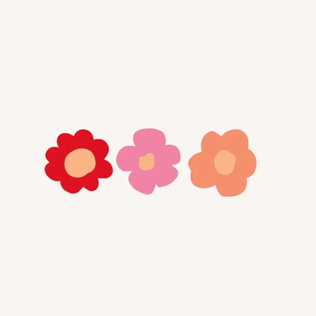 Tischset Blumen Trio bunt
