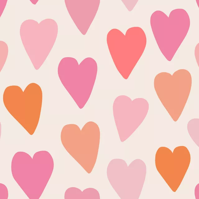 Tischset Herz Allover rosa
