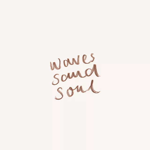 Kissen Waves Sand Soul braun
