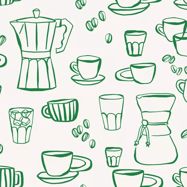 Servietten Coffee Love Green