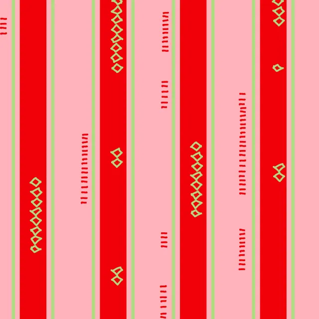 Kissen Allover Stripes Pink
