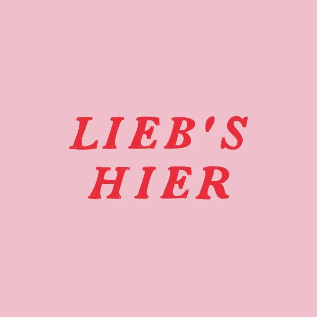 Kissen Liebs Hier