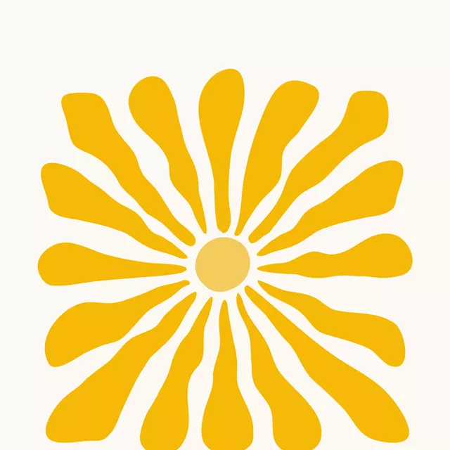 Tischset Sunny flower dark