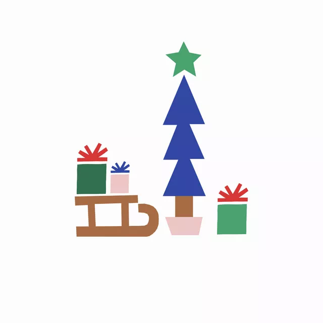 Servietten Santa's Gifts