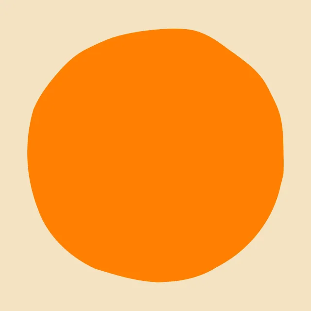 Tischset FORMA Circle orange