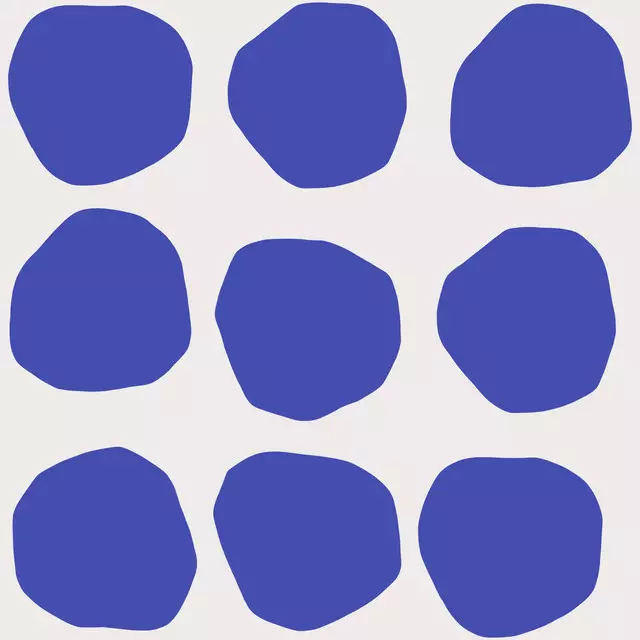 Kissen Blue Dots