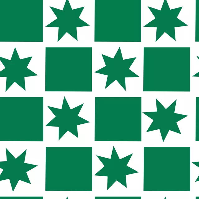 Christmas Checker Green