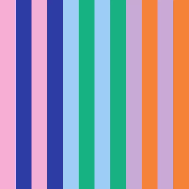 Servietten Colorblocking Streifenmix