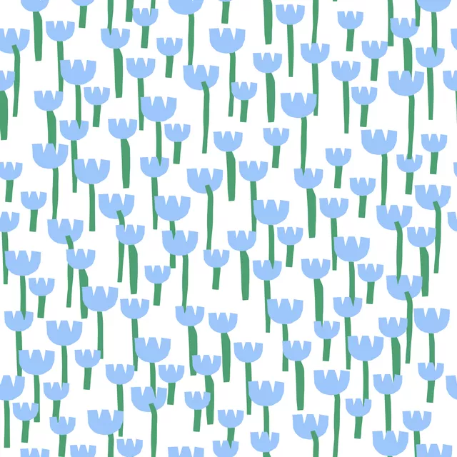 Blumenwiese Blau