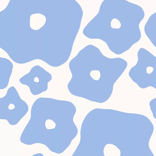 Bodenkissen Blossom blue