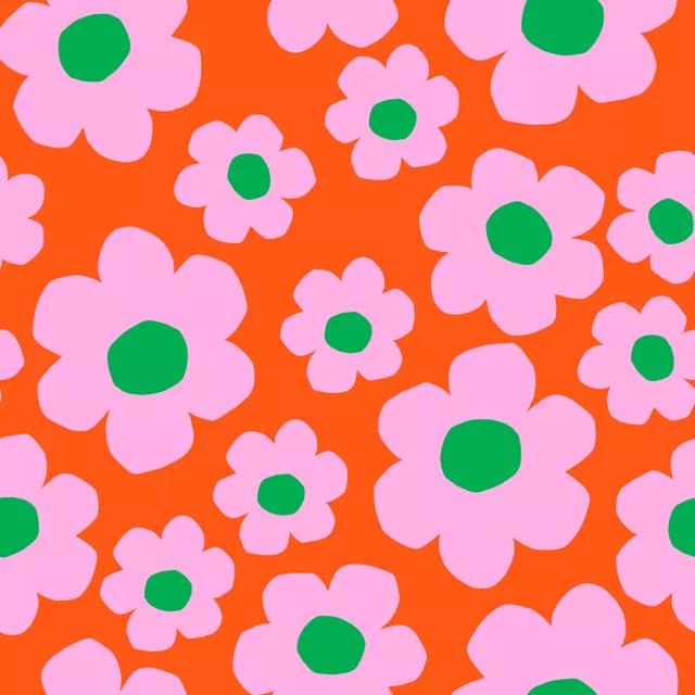 Vibrant spring pink red