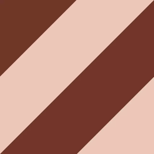 Bodenkissen Diagonale Streifen Braun&Rose