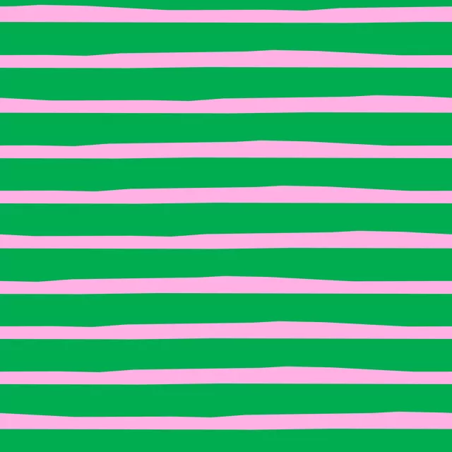 Kissen Bold stripes green pink