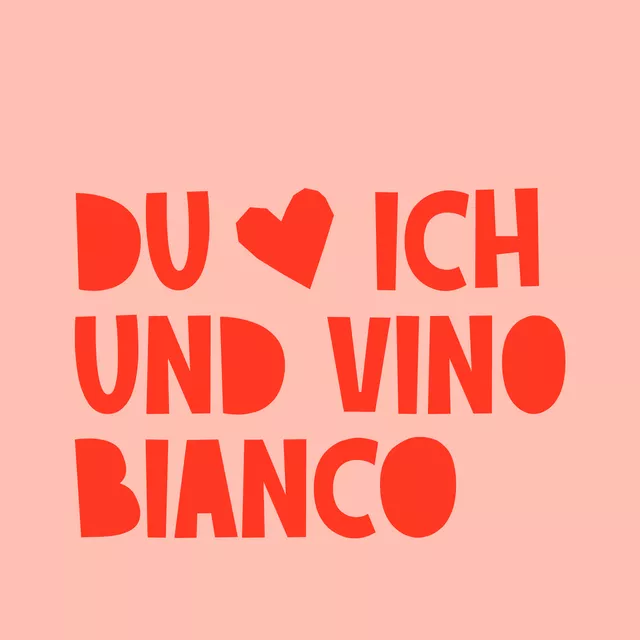 Tischset Du & ich & Vino Bianco