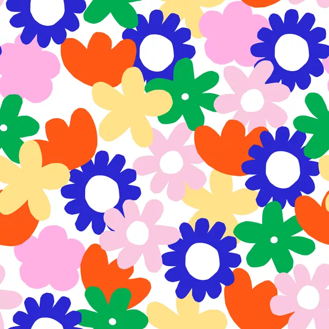 Kissen Colorful blossom