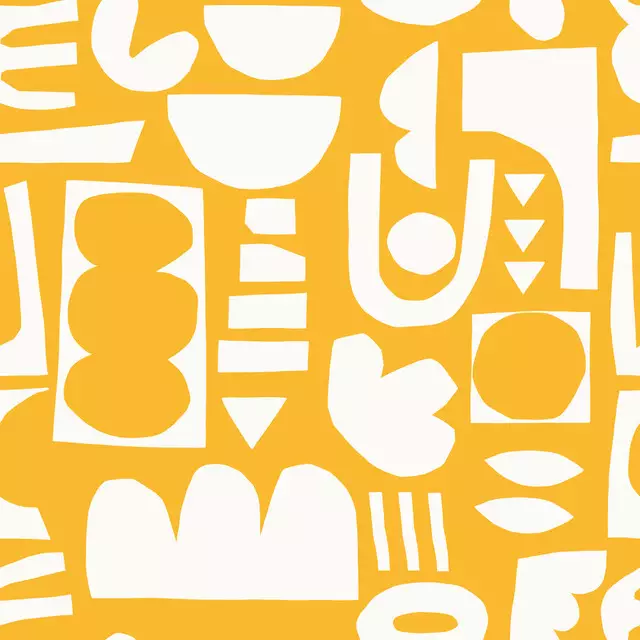 Tischset Mustard Mix of Shapes