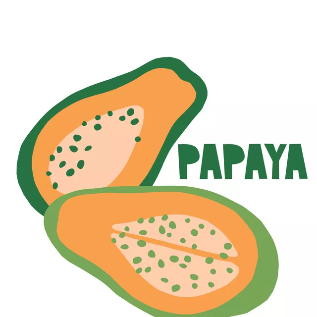 Kissen Papapya