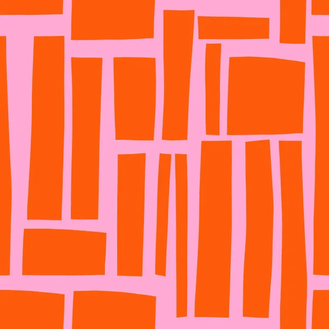 Kissen Sunny Orange Color Blocks