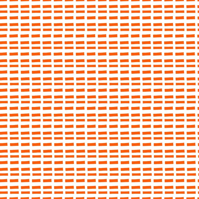 Sunny Orange mini stripes