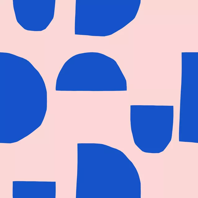 Half circles play rosa & blue