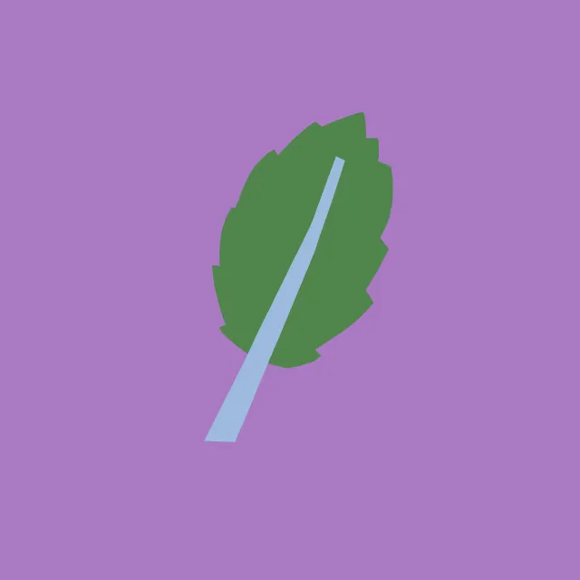 Kissen Frühling Blatt grün lila