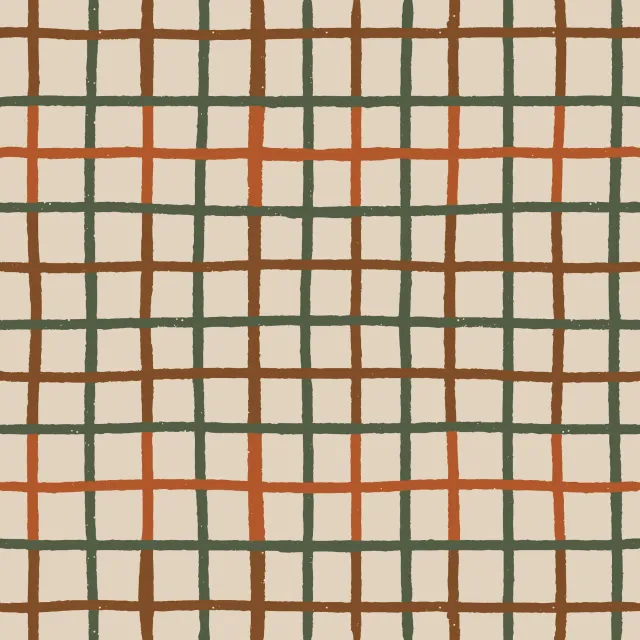 Kissen Tattersall Herbst Karo beige