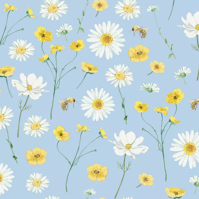 margerite butterblume blau