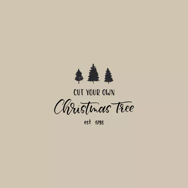 Servietten Cut your own Christmas Tree