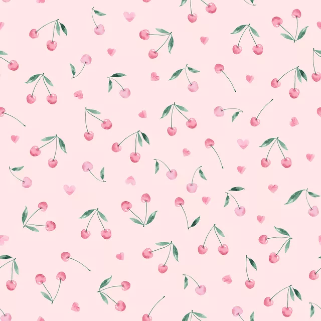 Kirschen mit Herz rosa