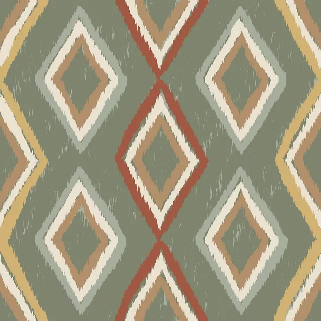Tischläufer Ikat Diamant Herbst
