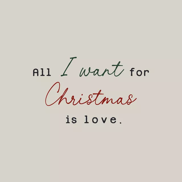 All I want for Christmas beige
