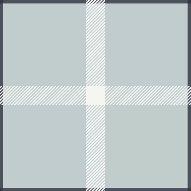 Tattersall Plaid graublau