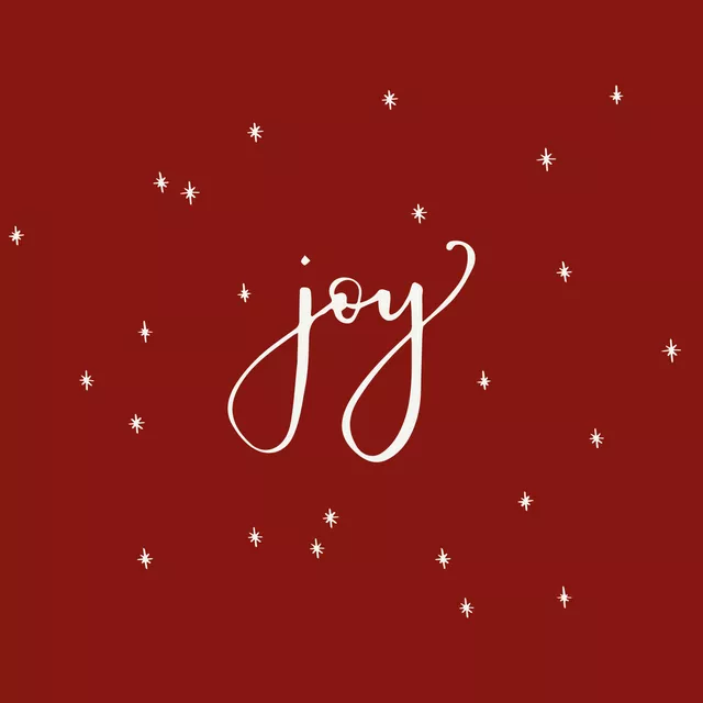 Bodenkissen joy weihnachtsrot