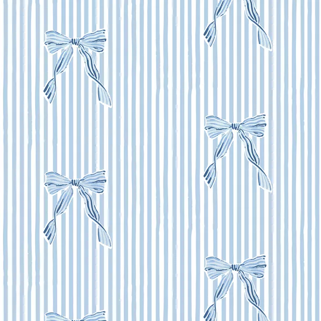 Schleifchen gestreift blau