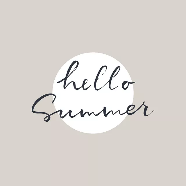 Kissen hello Summer sun beige