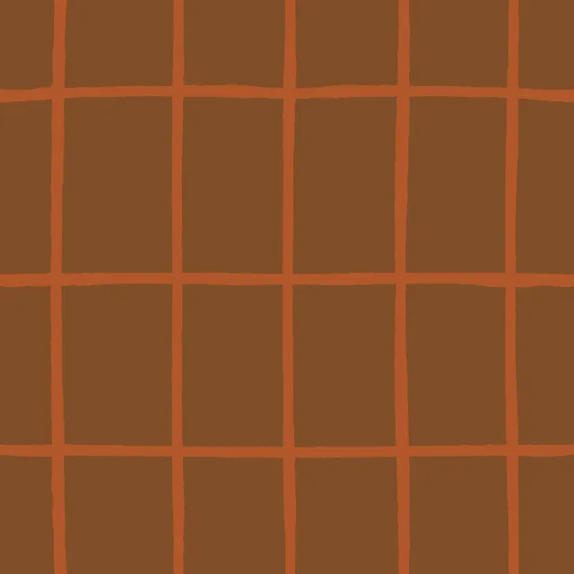 Kissen hohes Herbst Karo braun