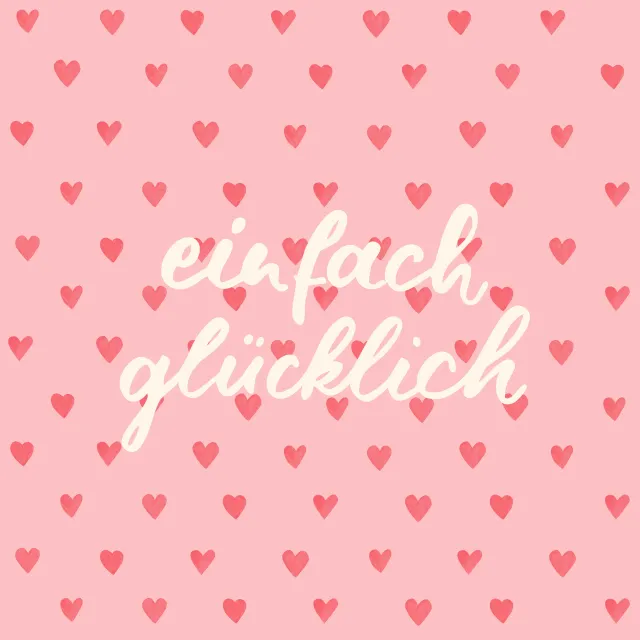 Kissen einfach glücklich Herzchen